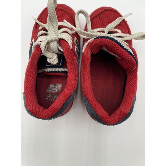 New Balance 574 Red White Navy Blue Toddler Shoes Size 7- KL574PSI Review Photos - Picture 7 of 9